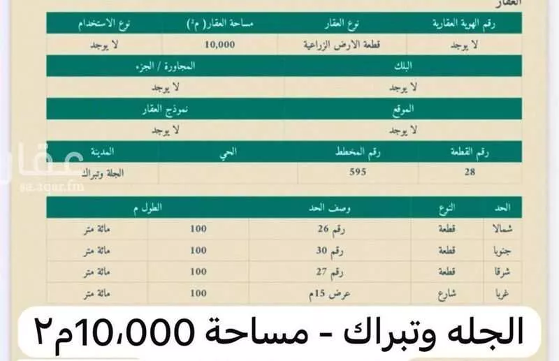 مزرعة للبيع في حي ام السباع, مدينة ام السباع, منطقة الرياض 1 صورة