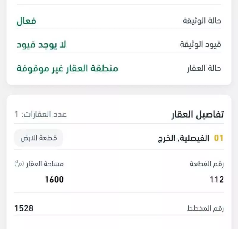 أرض للبيع في شارع الصفوه الثاني , حي الفيصلية, مدينة الخرج, منطقة الرياض 1 صورة