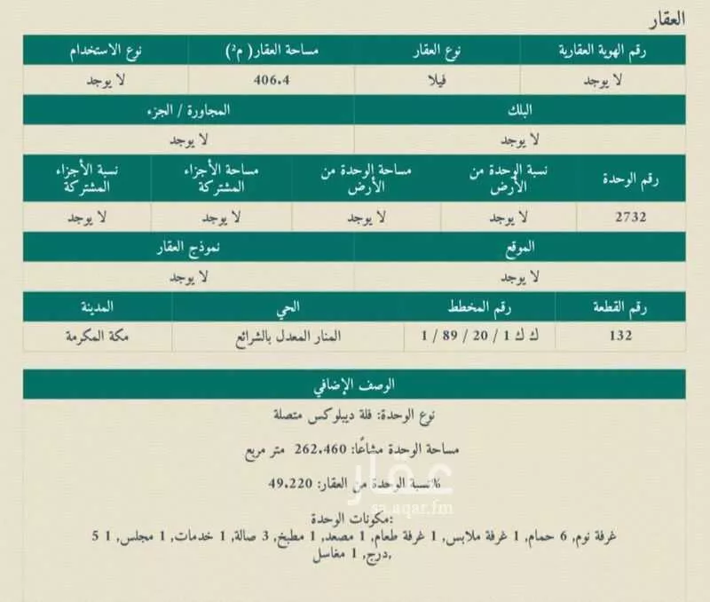 فيلا للبيع في شارع الميساوا, حي التروية, مدينة مكه المكرمه, منطقة مكة المكرمة 1 صورة