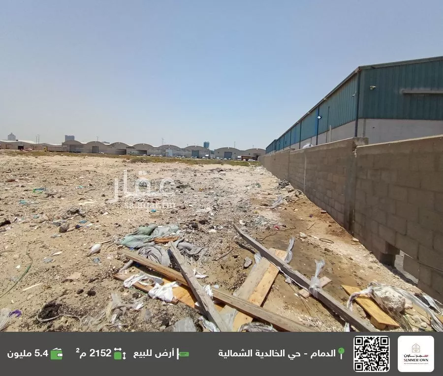 أرض للبيع في شارع سالم بن عبدالملك, حي الخالدية الجنوبية, مدينة الدمام, المنطقة الشرقية 1 صورة