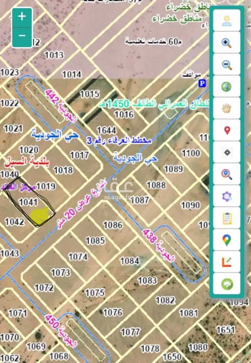 أرض للبيع في شارع الجودية 442 ، حي ج11 ، الطائف ، الطائف 1 صورة