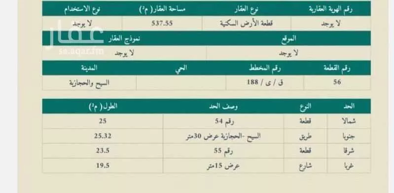 أرض للبيع في شارع السيح والحجازيه 137 ، السيح ، رياض الخبراء 1 صورة
