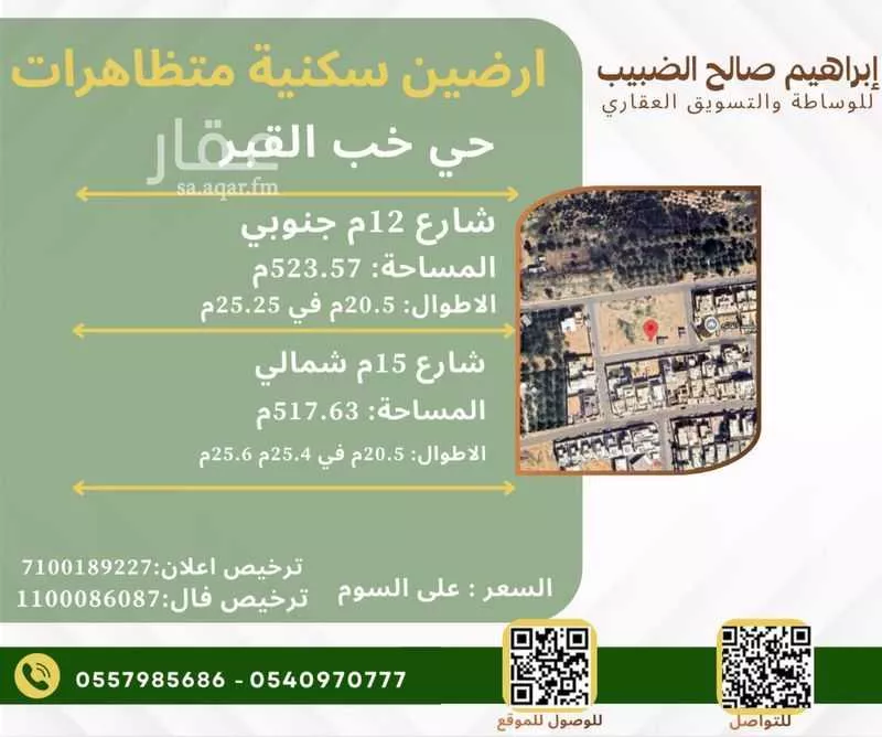 أرض للبيع في شارع ابي سعد التميمي, حي خب القبر, مدينة بريده, منطقة القصيم 1 صورة