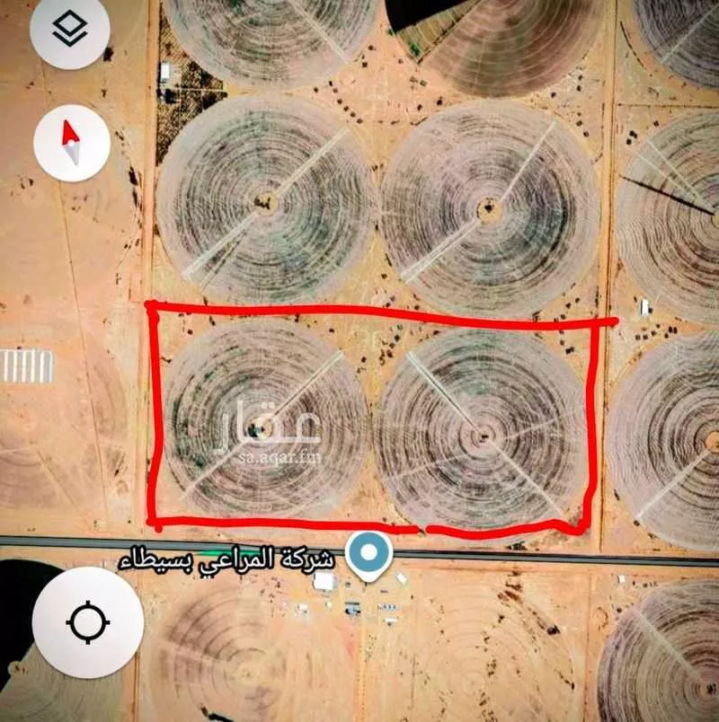 مزرعة للبيع في حي مزارع بسيطا الجنوبية, مدينة مزارع ومشاريع بسيطاء, منطقة الجوف 1 صورة