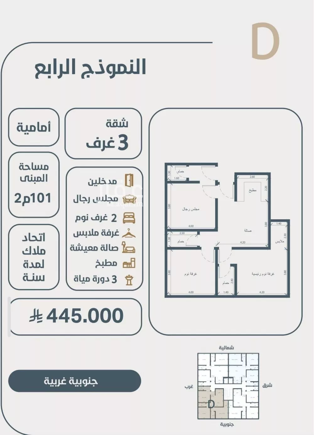 شقة للبيع في حي النعيم, مدينة جدة, منطقة مكة المكرمة 1 صورة