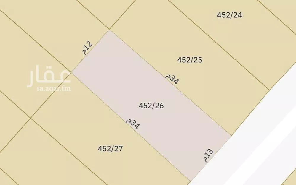 أرض للبيع في شارع المفرق وكمب الطرق 2243, حي الليوان, مدينة بريدة, منطقة القصيم 1 صورة