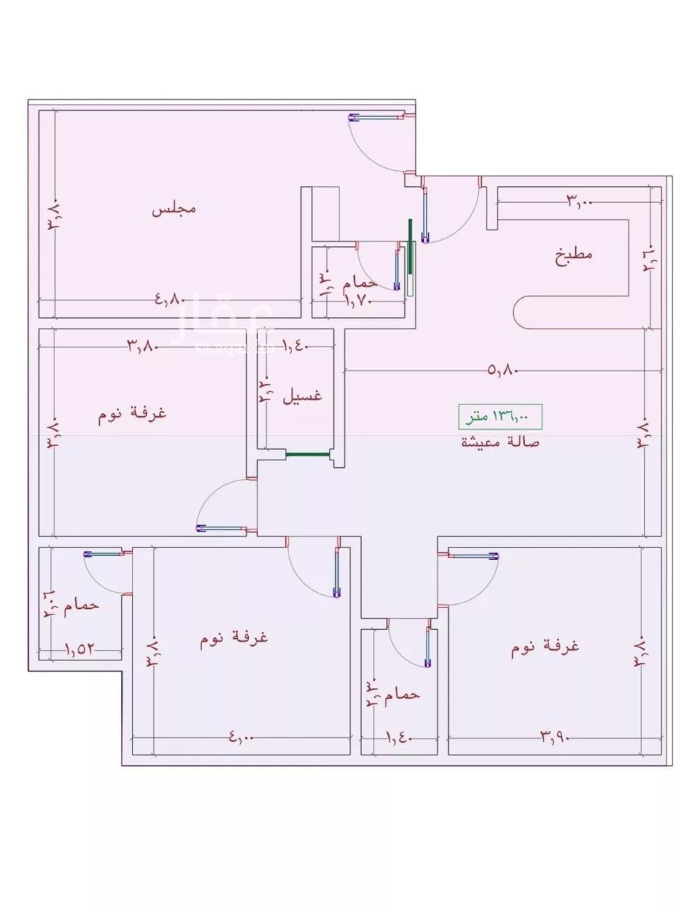 شقة للبيع في شارع السامر, حي الواحة, مدينة جدة, منطقة مكة المكرمة 1 صورة