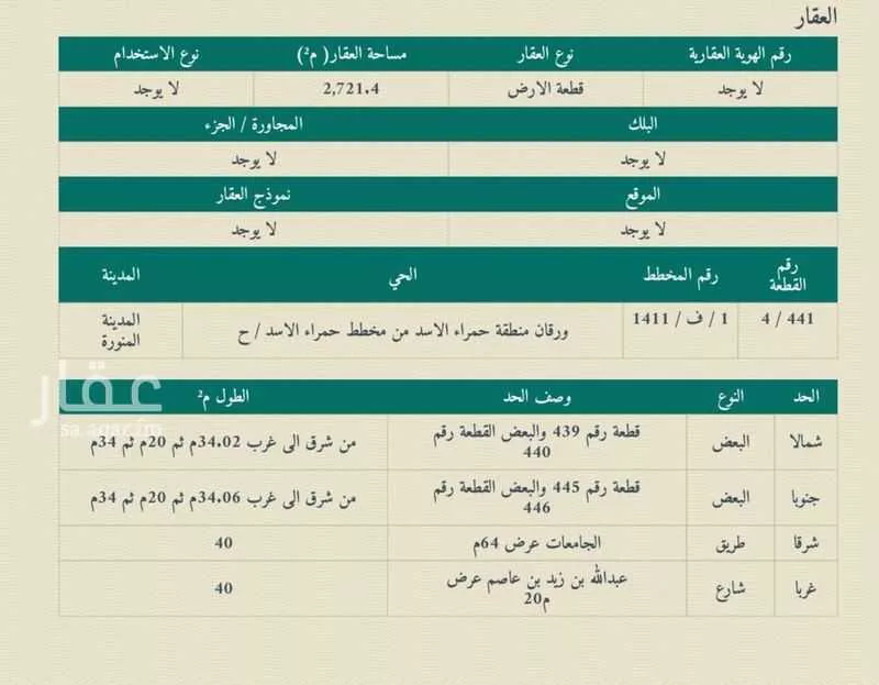 أرض للبيع في شارع الصناعية, حي ورقان, مدينة المدينة المنورة, منطقة المدينة المنورة 1 صورة