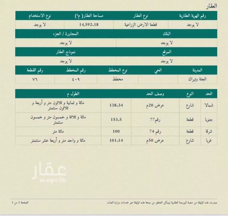 أرض للبيع في المملكة العربية السعودية 1 صورة