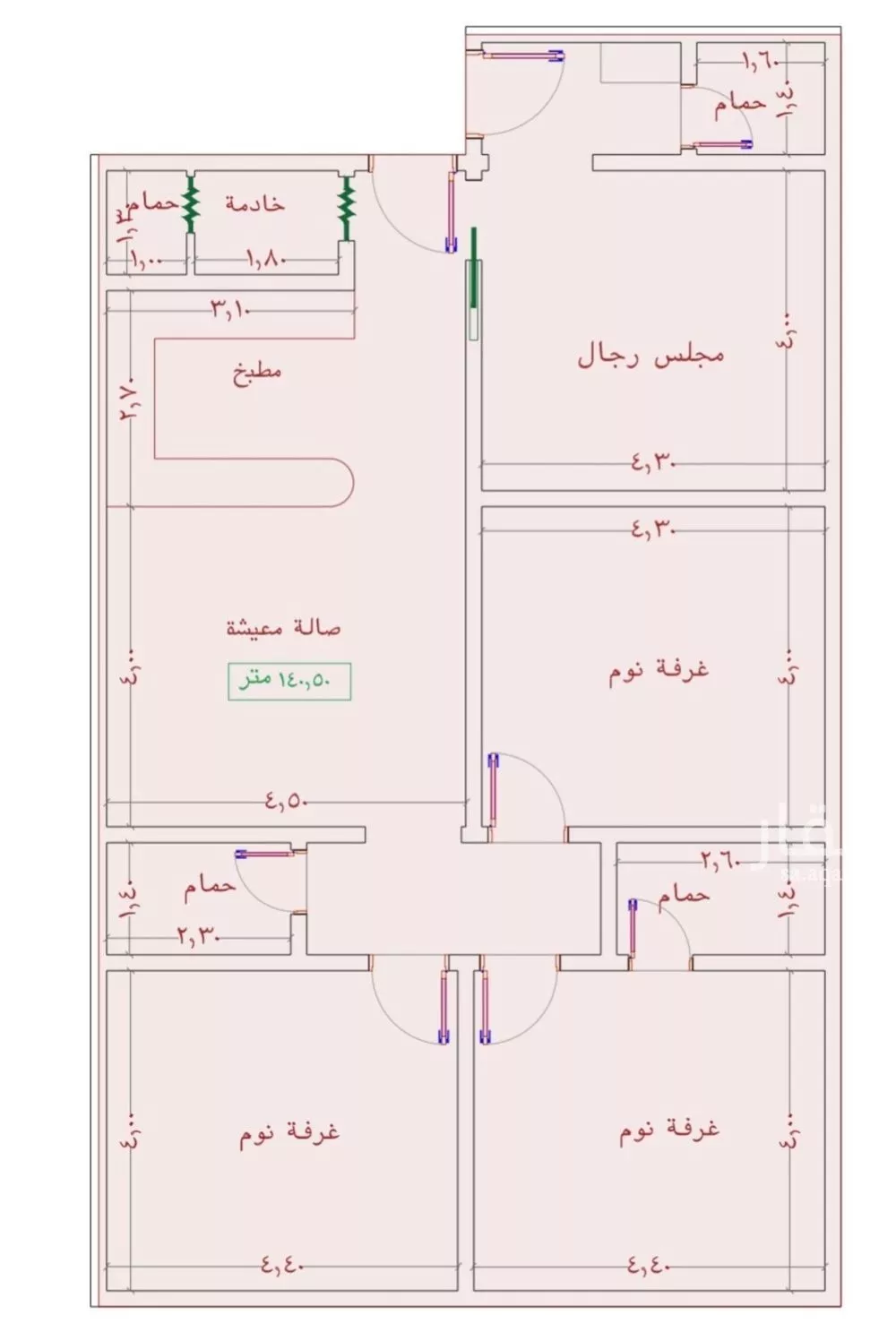 شقة للبيع في شارع عمر الخردلي, حي الجامعة, مدينة جدة, منطقة مكة المكرمة 1 صورة
