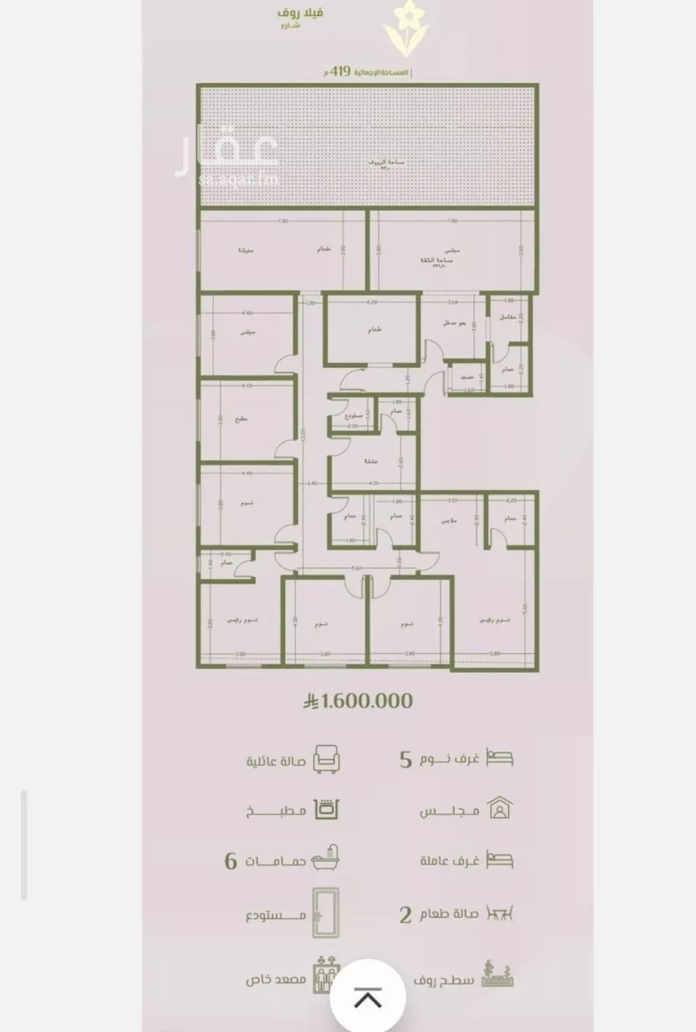 شقة للبيع في شارع احمد محمدالسباعي, حي الروضة, مدينة جدة, منطقة مكة المكرمة 1 صورة