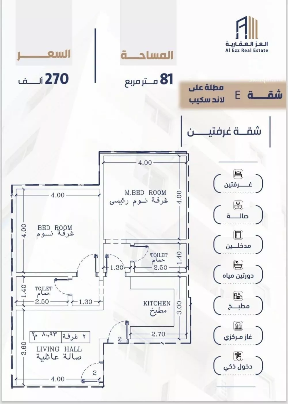 شقة للبيع في شارع احمد بن عيسى الرومي, حي الفيحاء, مدينة جدة, منطقة مكة المكرمة 1 صورة