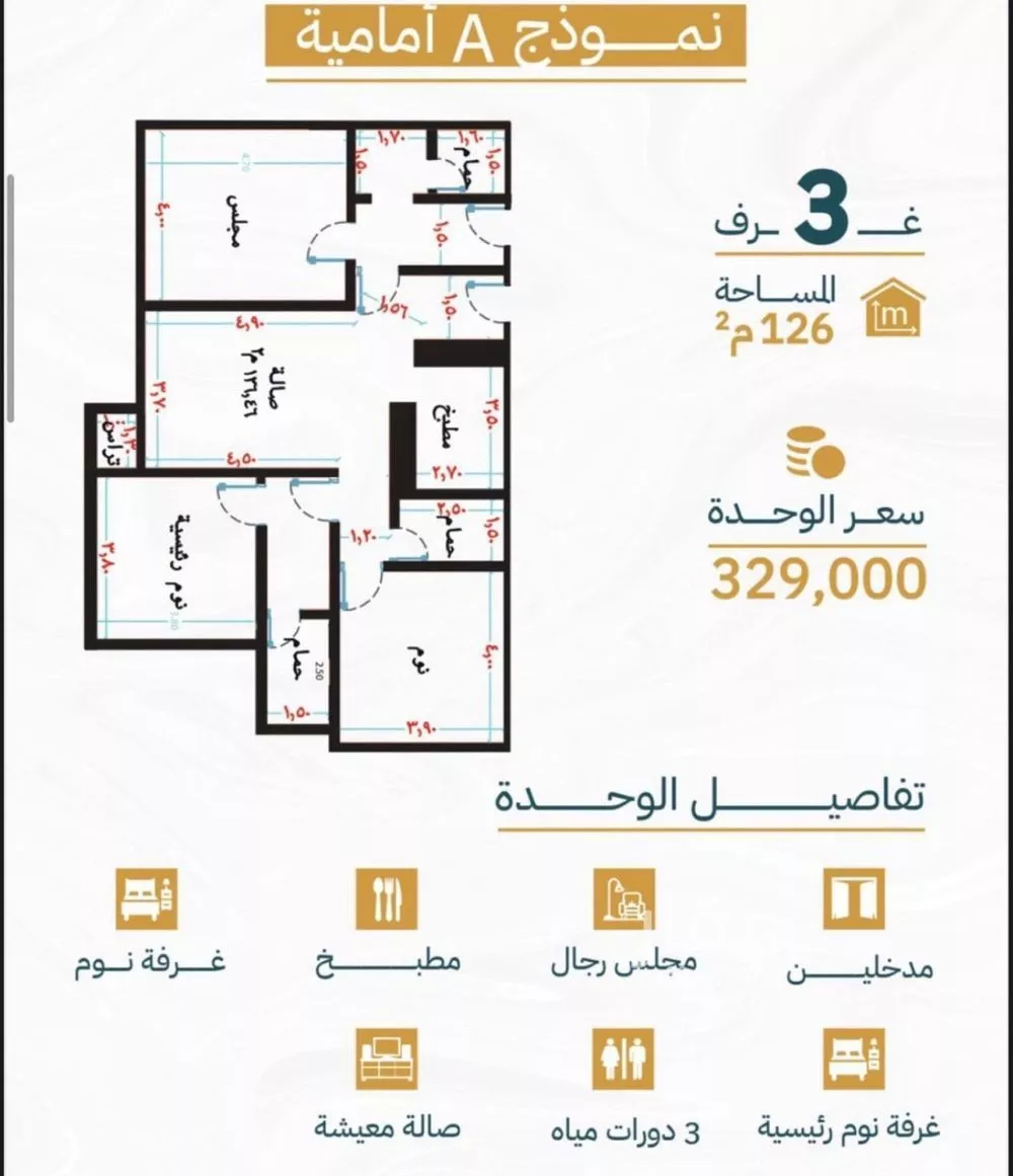 شقة للبيع في شارع عبد الواحد بن أحمد, حي الريان, مدينة جدة, منطقة مكة المكرمة 1 صورة