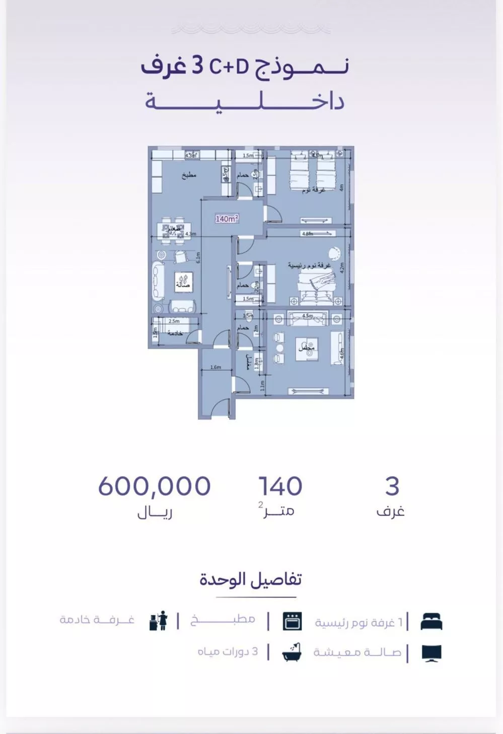 شقة للبيع في شارع خضر افندي, حي الزهراء, مدينة جدة, منطقة مكة المكرمة 1 صورة