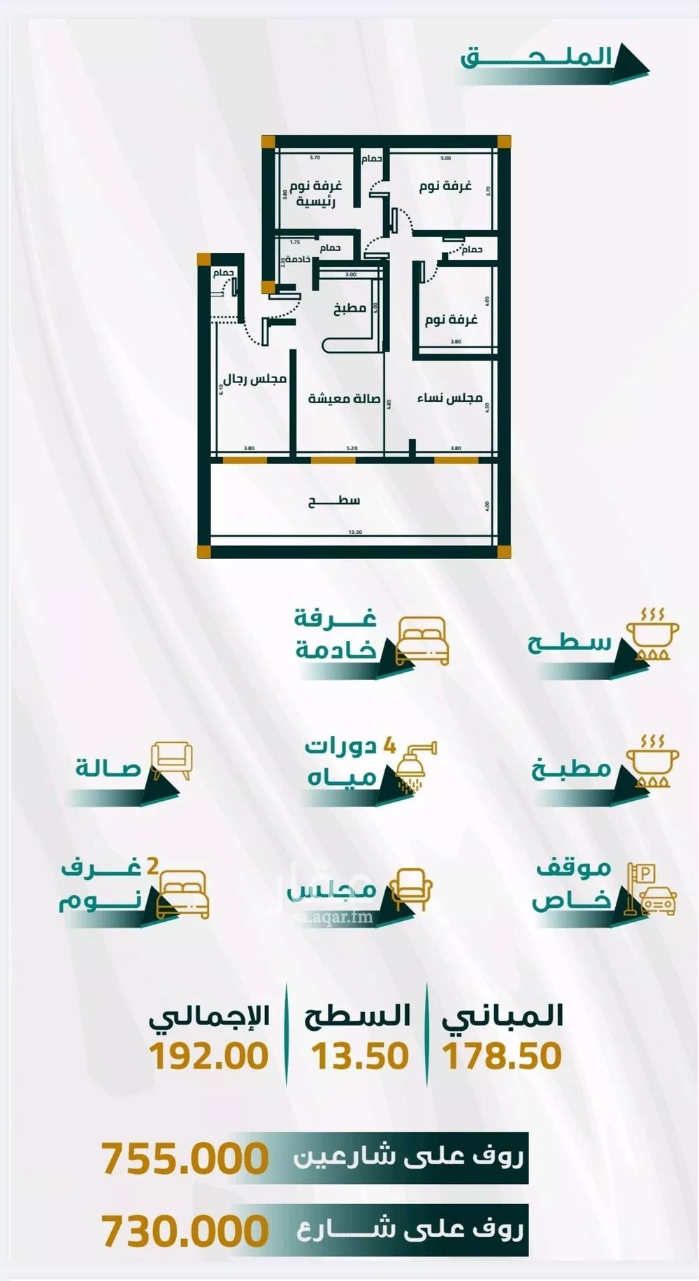 شقة للبيع في شارع ابو ذر الغفاري, حي الفيحاء, مدينة جدة, منطقة مكة المكرمة 1 صورة