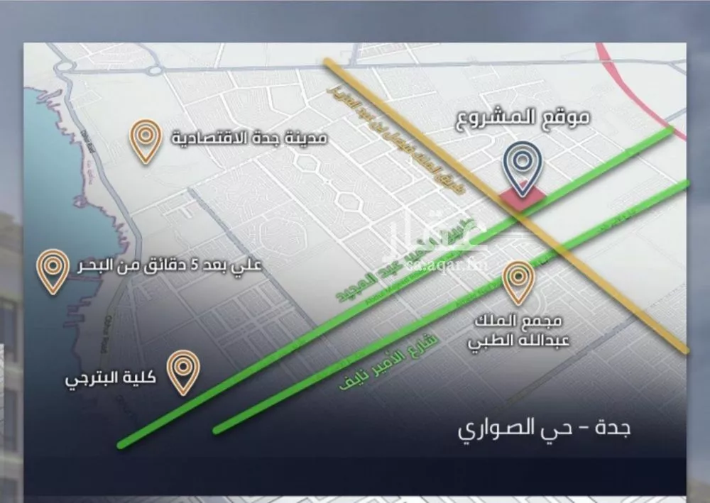 شقة للبيع في شارع الامير عبدالمجيد, حي الصواري, مدينة جدة, منطقة مكة المكرمة 1 صورة