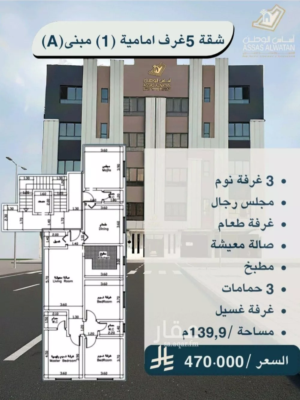 شقة للبيع في شارع أحمد بن زواوي المالكي, حي الأمير عبدالمجيد, مدينة جدة, منطقة مكة المكرمة 1 صورة