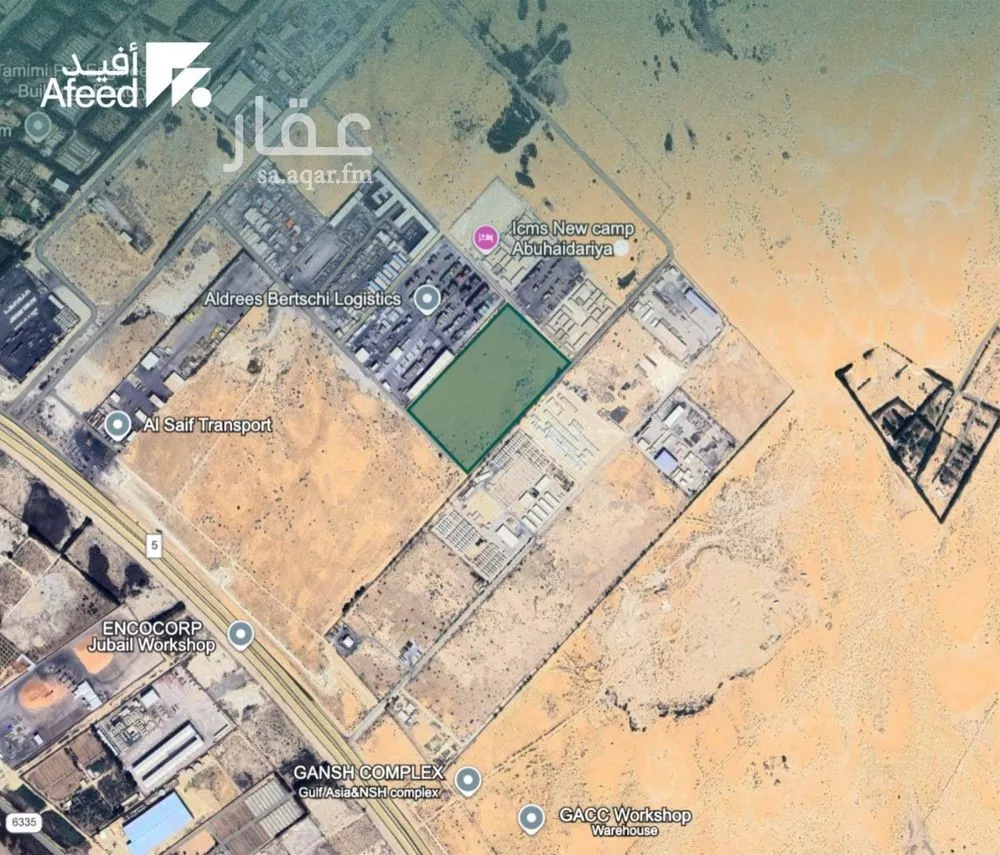 أرض للبيع في شارع رقم1, حي مزارع جنوب ام العروق, مدينة الجبيل, المنطقة الشرقية 1 صورة