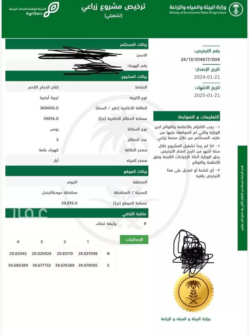 مزرعة للبيع في شارع الرديفه 130 ، الرديفة ، دومة الجندل 1 صورة