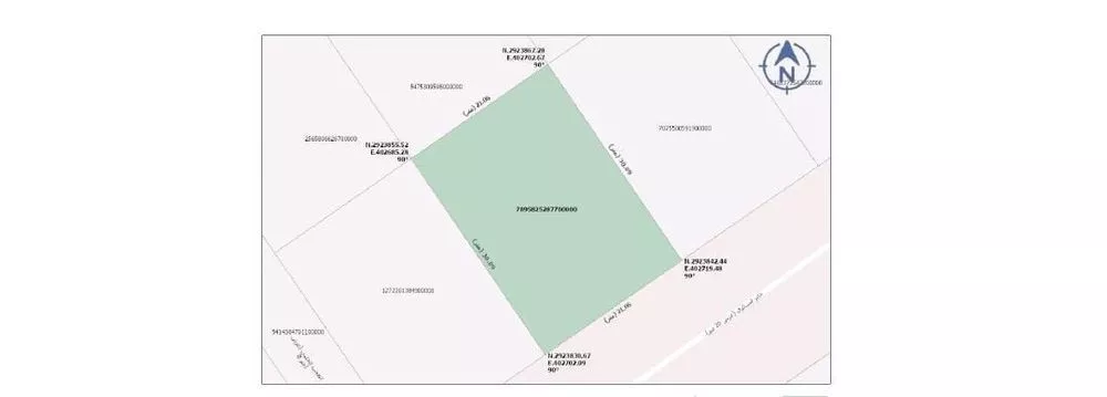 أرض للبيع في شارع جابر السكري, حي النور, مدينة الدمام, المنطقة الشرقية 1 صورة