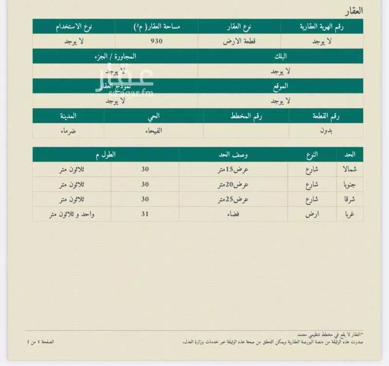 استراحة للبيع في حي الفيحاء, مدينة ضرما - الفيحاء, منطقة الرياض 1 صورة