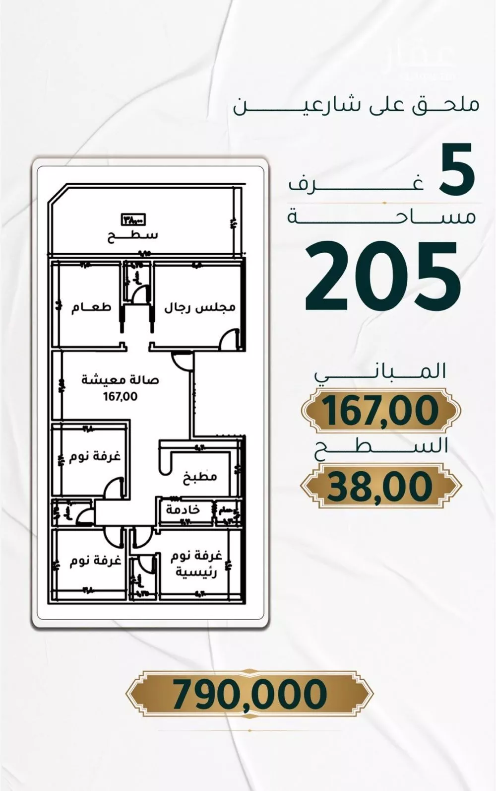 شقة للبيع في شارع ابراهيم ادهم, حي الحمراء, مدينة جدة, منطقة مكة المكرمة 1 صورة