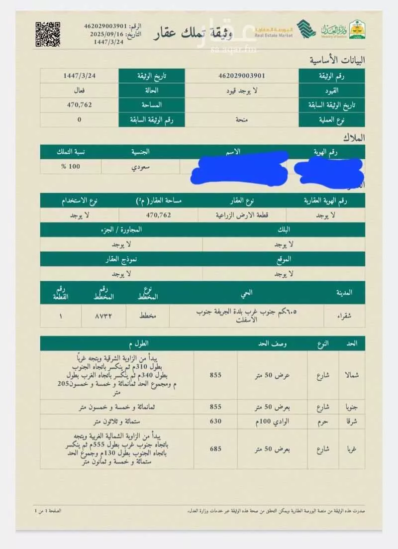 مزرعة للبيع في المملكة العربية السعودية 1 صورة