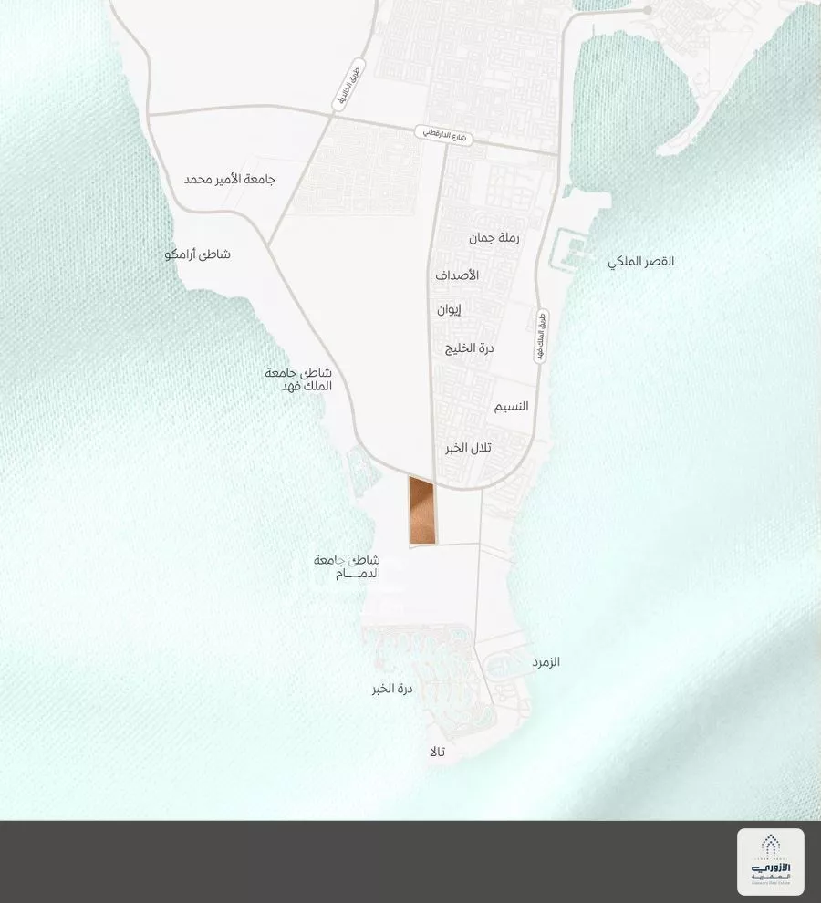 أرض للبيع في شارع الملك فهد, حي الدرة, مدينة الخبر, المنطقة الشرقية 1 صورة