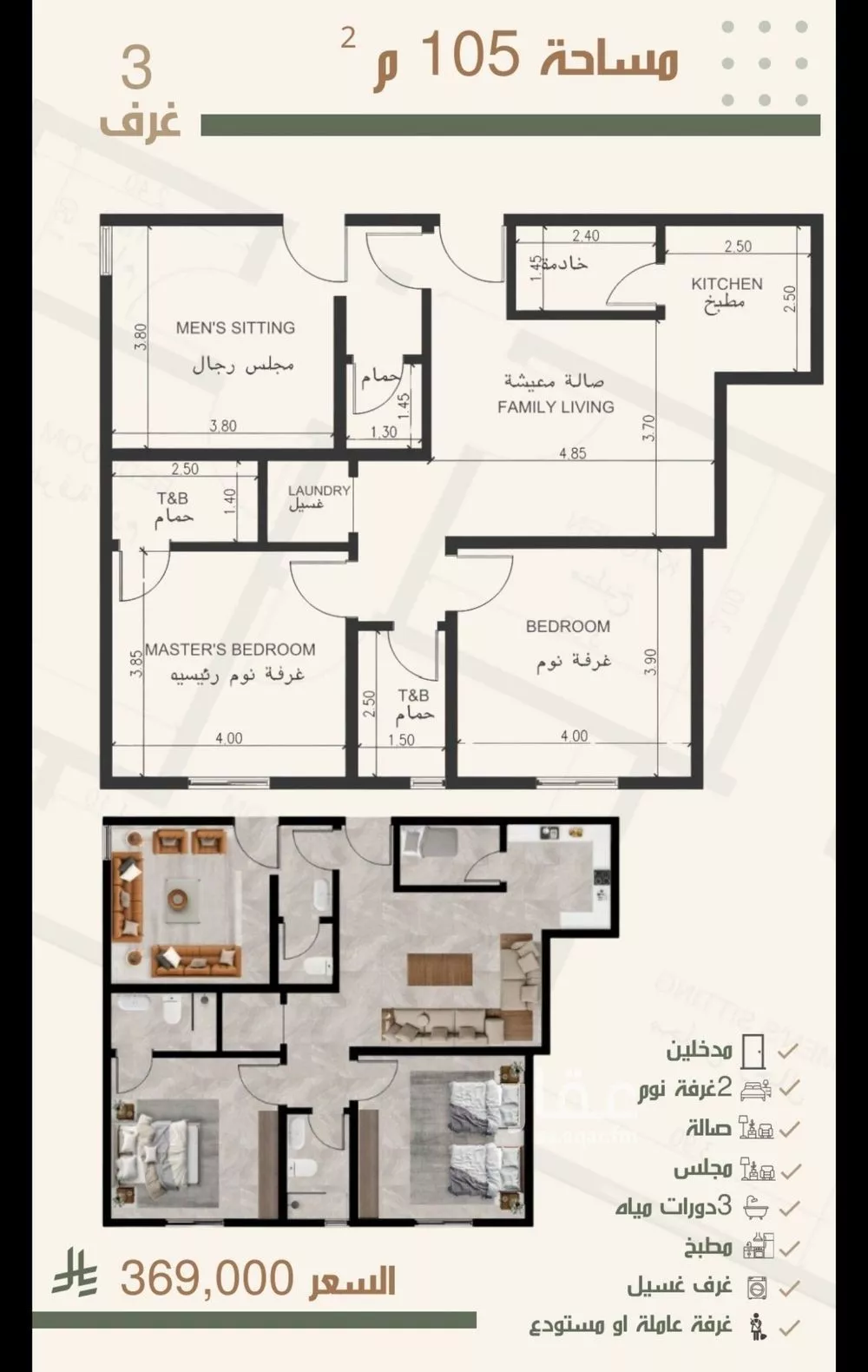 شقة للبيع في شارع ثلوث بني شهر, حي النزهة, مدينة جدة, منطقة مكة المكرمة 1 صورة