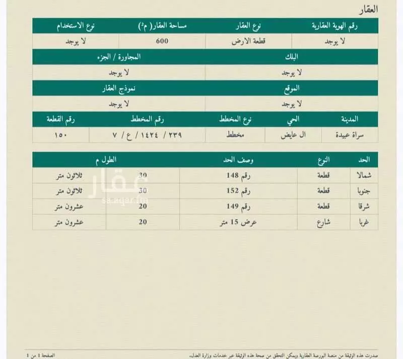أرض للبيع في سراة عبيدة ، سراة عبيدة 1 صورة