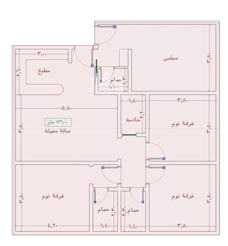 شقة للبيع في شارع السامر, حي الواحة, مدينة جدة, منطقة مكة المكرمة 1 صورة