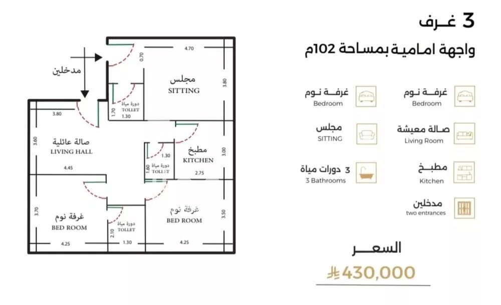 شقة للبيع في شارع ملانيازي, حي الصفاء, مدينة جدة, منطقة مكة المكرمة 1 صورة