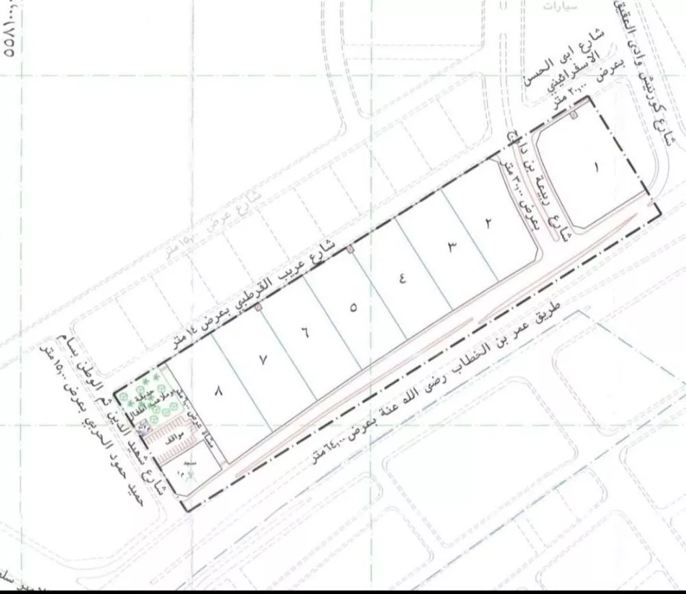 أرض للبيع في حي الجماوات, مدينة المدينة المنورة, منطقة المدينة المنورة 1 صورة