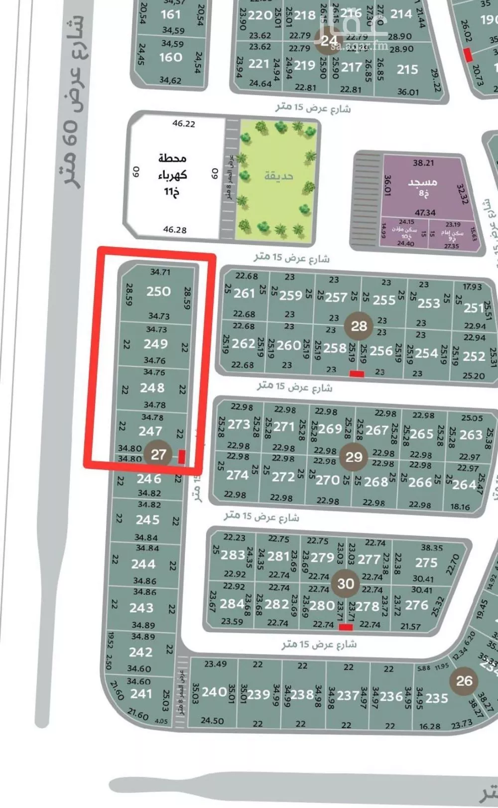 أرض للبيع في شارع العيينة, حي الشعلة, مدينة الدمام, المنطقة الشرقية 1 صورة