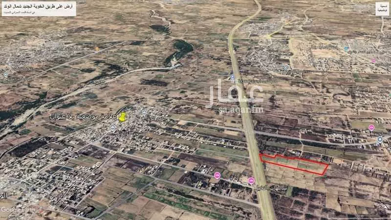 أرض للبيع في شارع شمال الوتد طريق اسكان الخارش الى الخوبة, مدينة صامطة, منطقة جازان 1 صورة