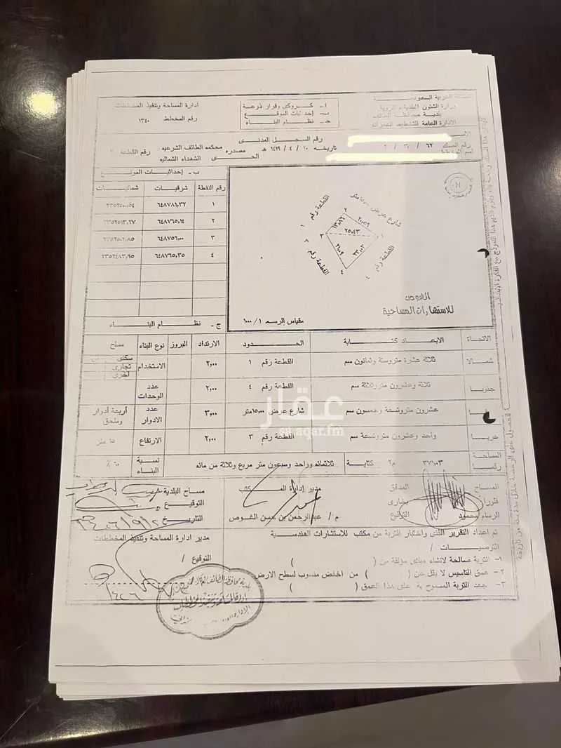 أرض للبيع في شارع قدامة ابن مالك ، حي الربيع ، الطائف ، الطائف 1 صورة