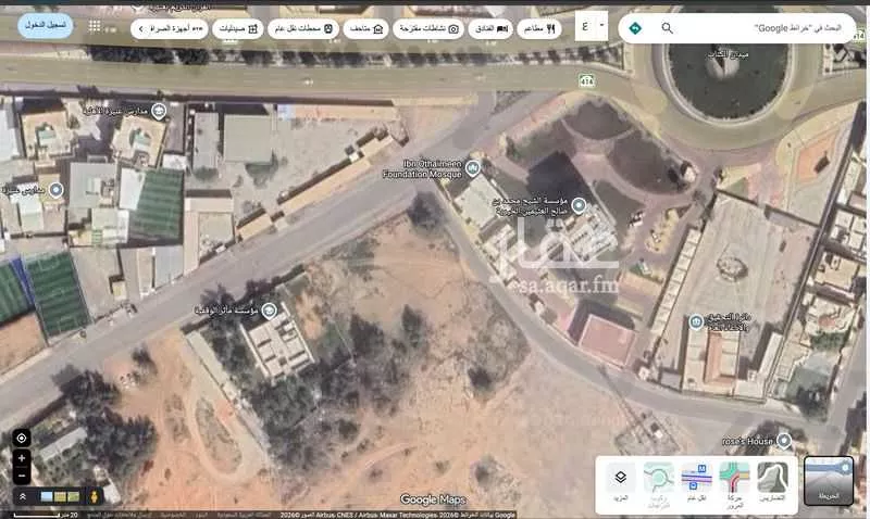 أرض للإيجار في شارع الريان, حي الريان, مدينة عنيزه, منطقة القصيم 1 صورة