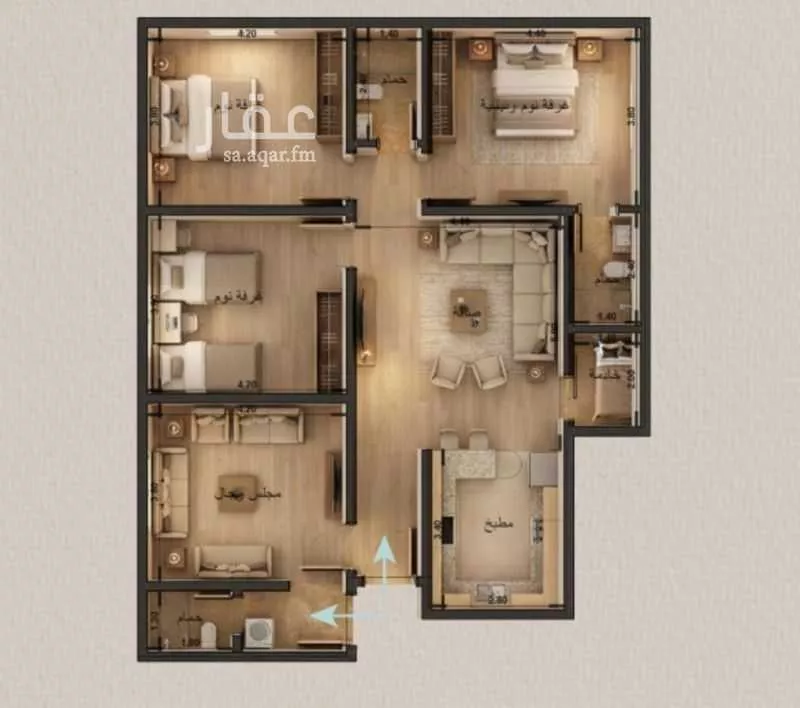 شقة للبيع في شارع محمد بن عيسي, حي الياقوت, مدينة جدة, منطقة مكة المكرمة 1 صورة