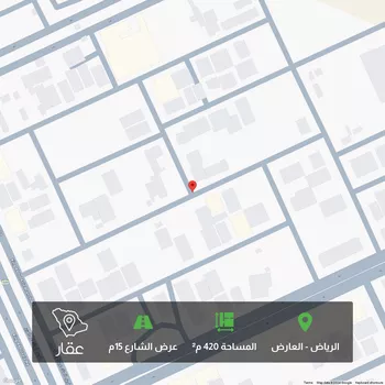 أرض للبيع في شارع أحمد بن عبدالله البرقي, حي العارض, مدينة الرياض, منطقة الرياض