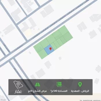 أرض للبيع في شارع إسماعيل بن عمرو, حي المهدية, مدينة الرياض, منطقة الرياض