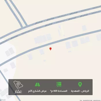 أرض للبيع في شارع إبراهيم بن خليل الكردي, حي المهدية, مدينة الرياض, منطقة الرياض