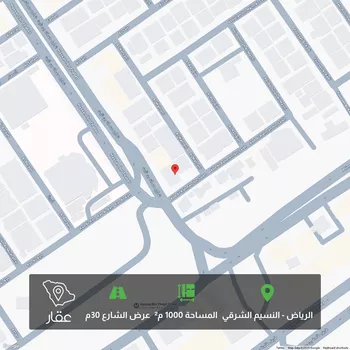 أرض للبيع في شارع حسان بن ثابت, حي النسيم الشرقي, مدينة الرياض, منطقة الرياض