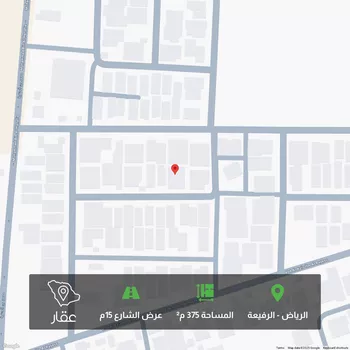 أرض للبيع في شارع علي بن يزيد, حي الرفيعة, مدينة الرياض, منطقة الرياض