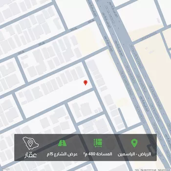 أرض للبيع في شارع شارع رقم 128, حي الياسمين, مدينة الرياض, منطقة الرياض