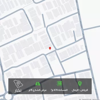 أرض للبيع في شارع احمد زكي يماني, حي الرمال, مدينة الرياض, منطقة الرياض