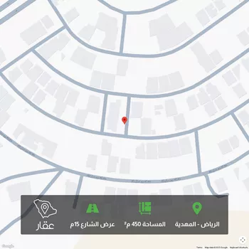 أرض للبيع في شارع أحمد بن قاسم, حي المهدية, مدينة الرياض, منطقة الرياض