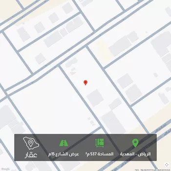 أرض للبيع في شارع عبدالكريم الموصلي, حي المهدية, مدينة الرياض, منطقة الرياض