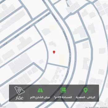 أرض للبيع في شارع حلل بنت أبي المكارم, حي المهدية, مدينة الرياض, منطقة الرياض