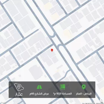 أرض للبيع في شارع عبدالرحمن بن عوف, حي المنار, مدينة الرياض, منطقة الرياض