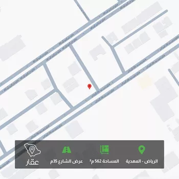 أرض للبيع في شارع يحيي بن خالد البرمكي, حي المهدية, مدينة الرياض, منطقة الرياض